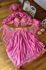 Faschingskostüm Karneval Belly Dancer Haremsdame Bauchtänzerin pink One SIZE 