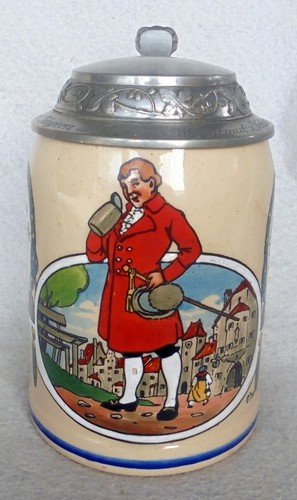 Alt humpen bierkrug jugendstil - bierkrug,