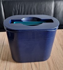 Tupperware Eiskönig Eiswürfelbehälter Eiskühler mit Zange Preludio blau