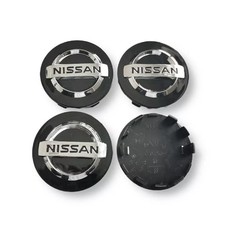 NEW 4x 54mm Für Nissan Schwarz Felgen Radkappen Radkappe Juke Qashqai Micra Auto