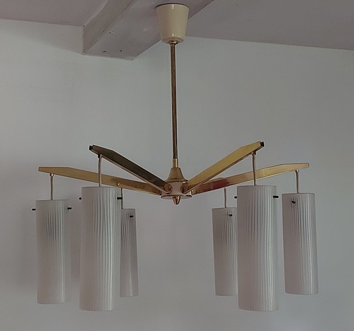 1950s 60s decken lampe - 60s,