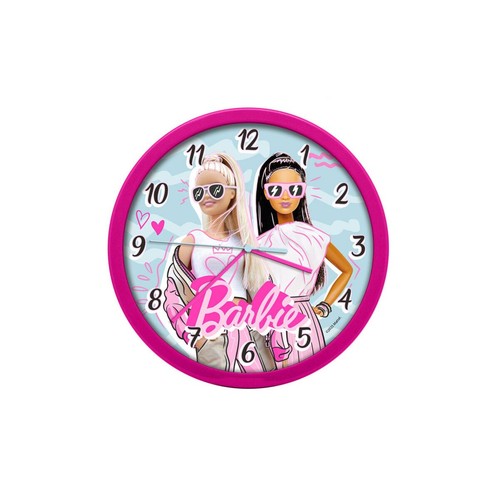Barbie wanduhr 25cm strong - barbie,