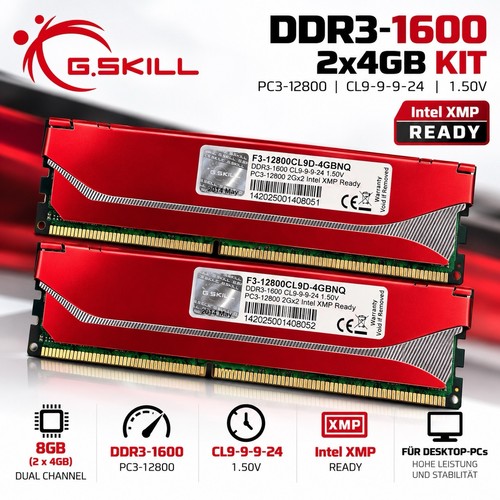 Skill 4gb ddr3 1600 - g.skill,