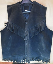 Wildleder-Cowboy - Fransen -