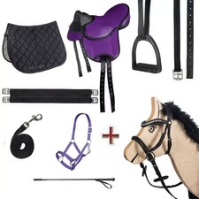 Holzpferde Sattel+Glitzer