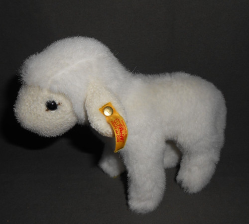 Steiff schaf lamm mit - mit, knopf
