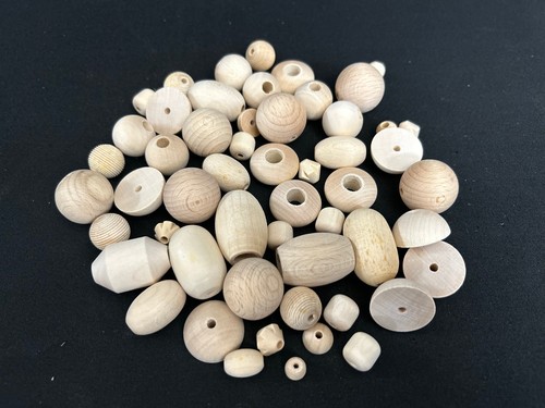 500 stk holzperlen mix - ca.,