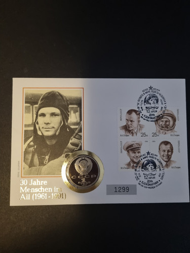 Numisbrief juri gagarin - gagarin, 30