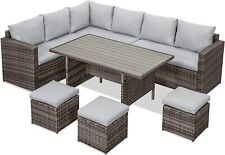 MeXo Polyrattan Gartenmöbel Essgruppe Lounge Sitzgruppe Gartenset Rattanmöbel