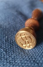 Siegelstempel für Wachs Initialen GR _ NEU !