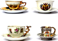 4 x Porzellan Mokkatassen