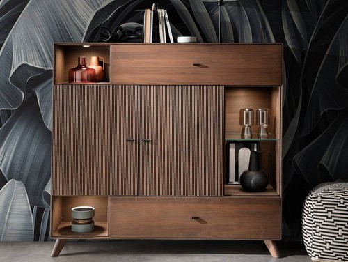 Highboard schrank massivholz - highboard,