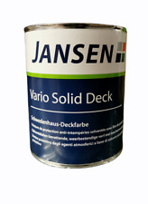 Schwedenhausdeckfarbe Holzfarbe Jansen Vario Solid Deck Freie Farbwahl 2,5L