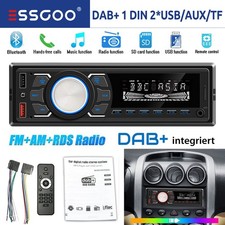 DAB+ Autoradio RDS AM FM 2x USB Freisprecheinrichtung SD AUX IN 1 DIN Bluetooth