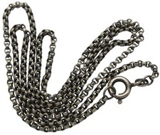 ? Stabile 835er Silber Halskette Erbskette Antikschmuck - 45 x 0,2 cm / 5,60g