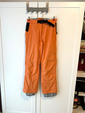 Skihose Head in orange mit schwarzen Applikationen, Größe 38, 