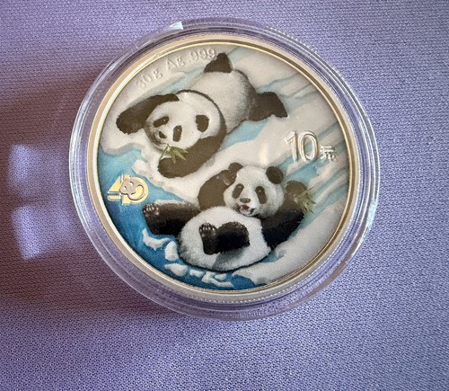 Panda silver coin - silver, 2022