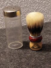 Rasierpinsel Holzgriff Silberspitz Dachshaar - Ideal Zett - Vintage Rarität 