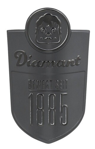 Diamant steuerrohrplakette - diamant,