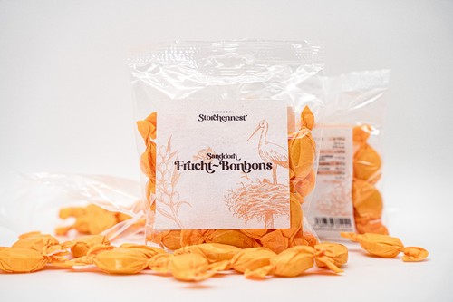 Sanddorn frucht bonbon mit - sanddorn-frucht-bonbon,