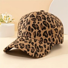 Leopard Print Baseballkappe Leo Baseball Cap Mütze Damen Hut Animal Print