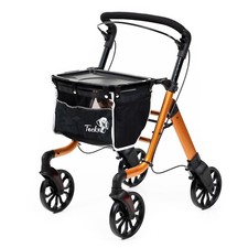 REHASHOP Wohnraumrollator Teckel - Rollator für die Wohnung Indoor inkl. Tablett