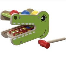 Klopfbank Buntes Holz