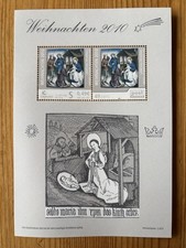 Privatpost Citykurier Gera Block Weihnachten Papier Dick postfrisch ** #3200