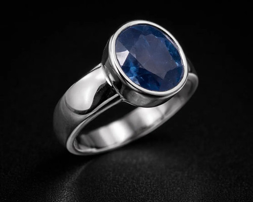 Natürlicher ovaler blauer