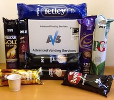 Halbtasche 73mm Tasse Verkauf Getränke in Tassenmaschinen Klix Darenth Kaffee Tee Schock