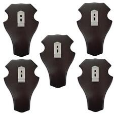 5x Gehörnbrett für Rehwild 22x13cm stumpf mit Ausfräsung -  inkl. Wegu Gehörnkla