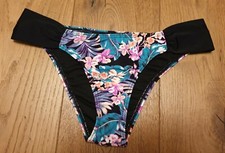 O´Neill Bikinihose Gr. 42 Unterteil Blumen Slip knapp geschnitten neu