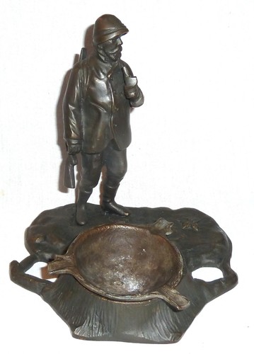 Aschenbecher mit bronze - mit,