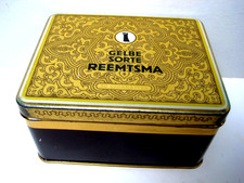 alte Zigarettenschachtel Blechdose Reemtsma gelbe Sorte 50er jahre