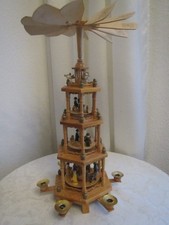 Traditionelle Weihnachtspyramide 4-Stöckig - 51cm hoch - Advent Weihnachten