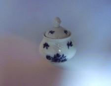 PORZELLAN  ZUCKERDOSE-BLAUE