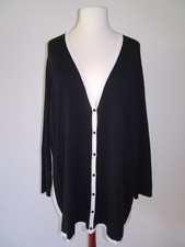 EMILIA LAY Damen Strickjacke Cardigan Schwarz Gr. 52/54 NEU!