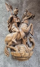 Holzfigur Heiliger St. Georg