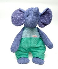 SIGIKID Elefant Circus grün lila Stofftier  RAR Selten