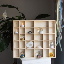 Hängevitrine regal holz 45x40 - regal,