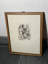 Albrecht Dürer Faksimile Bundesdruckerei Berlin Kupferstich (3 Bauern).