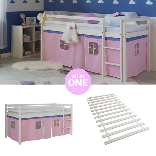 Hochbett 90x200 kinderbett - hochbett,