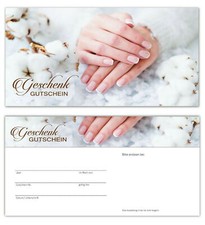  Geschenkgutscheine Gutscheinkarten  Nagelstudio Wellness Beauty Kosmetik Nail