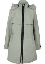 Neu Trench-Parka Gr. 40 Seegras Damen Übergangs-Jacke Mantel Trench-Coat