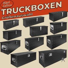Auswahl Deichselbox Werkzeugkasten Truckbox Alu Box Transportbox Schwarz trucky
