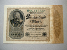 Eintausend Mark, 1000Mk, Reichsbanknote, v.15.Dez.1922, Rosenb. 81a, Reichsdruck