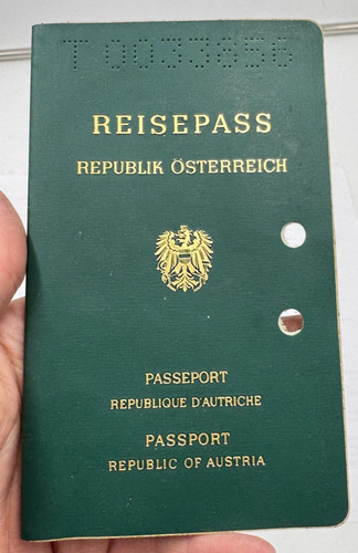 Alter antiker reisepass pass - alter,