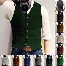 Business Herren Anzug Tweed Weste Jagd Herringbone Wolle Vintage Hochzeit *