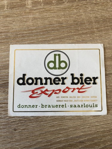 Bieretikett donnerbrauerei - bieretikett,