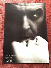 Wolf Kinoplakat Poster A1, Jack Nicholson, Michelle Pfeiffer